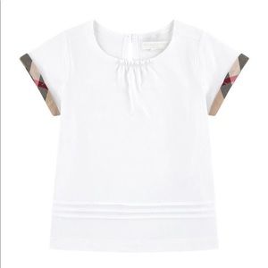 Burberry Toddler Girl White Tee